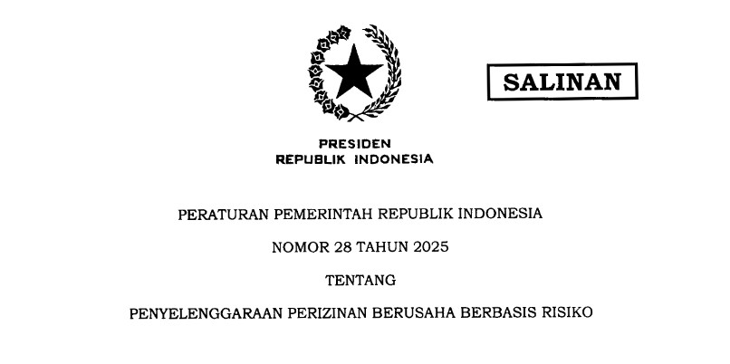 Peraturan Pemerintah Nomor 28 Tahun 2025